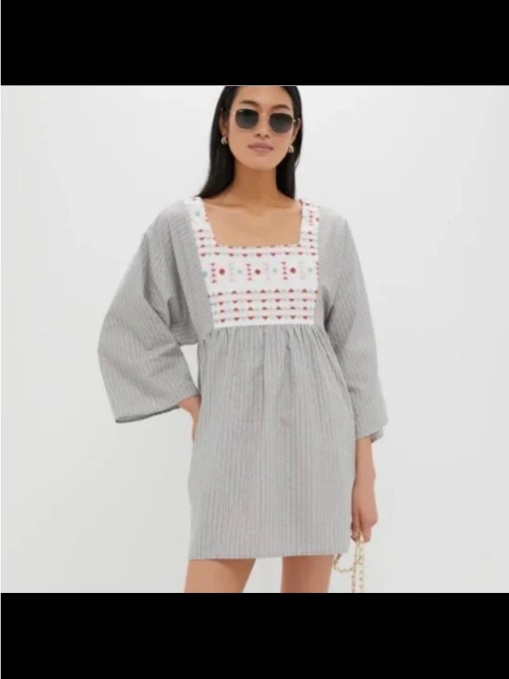 NWT TUCKERNUCK POMANDER PLACE Sage Stripe Embroidered Sadona Dress Size small - Picture 7 of 16